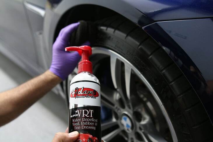 How to use tire shine
