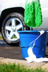 Car tire wash