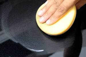 polishing the paint