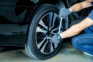 Remove wheels from the vehicle